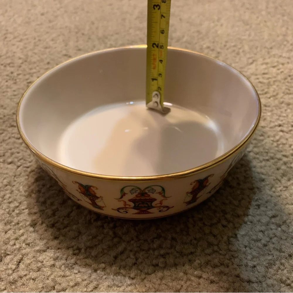 Lenox ceramic candy dish with 24 karat gold rim imperial design - Picture 5 of 8